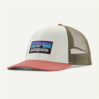 Patagonia P-6 Logo LoPro Trucker Hat birch white